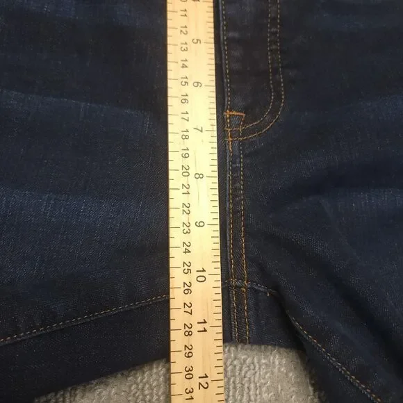 Talbots Jeans Womens 8 (32x24.5) Jeans Crop Flared Stretch Mid Rise Blue Denim - Picture 6 of 10